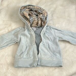 Baby blue Burberry hoodie